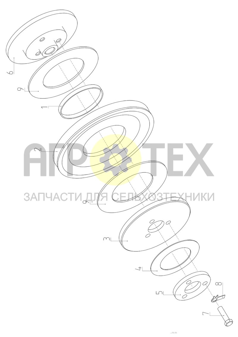 Шкив (181.31.10.040) (№4 на схеме)